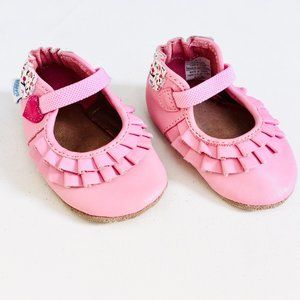 Robeez Shoes - Robeez 'Pandora' Pink Leather Soft Sole Shoes Robeez Shoes - Robeez 'Pandora' Pink Leather Soft Sole Shoes